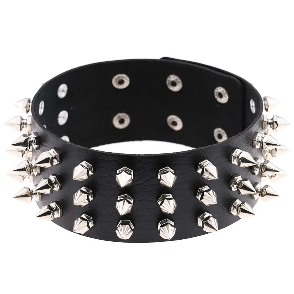 Fashion Punk Spike Rivets Length Leather Rivet Studs Chokers Collar Necklace EMO Rock Gothic Chocker Anime Statement Necklaces
Fashion Punk Spike Rivets Length Leather Rivet Studs Chokers Collar Necklace EMO Rock Gothic Chocker Anime Statement Necklaces
