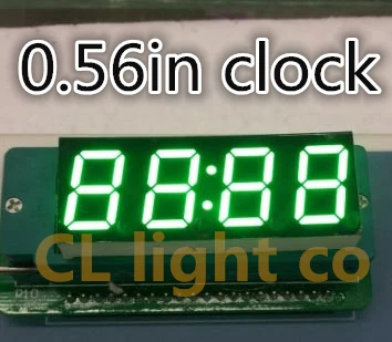 Pure green 0.56 inch 7 Seven Segment 4 bit 0.56" 0.56in Clock LED Display Common Anode Time 12 Pins digit tube
Pure green 0.56 inch 7 Seven Segment 4 bit 0.56" 0.56in Clock LED Display Common Anode Time 12 Pins digit tube