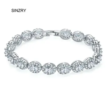 SINZRY oval cut Cubic Zircon elegant charm bracelets arrow & heart trendy Bracelets & Bangle women bridal jewelry
SINZRY oval cut Cubic Zircon elegant charm bracelets arrow & heart trendy Bracelets & Bangle women bridal jewelry