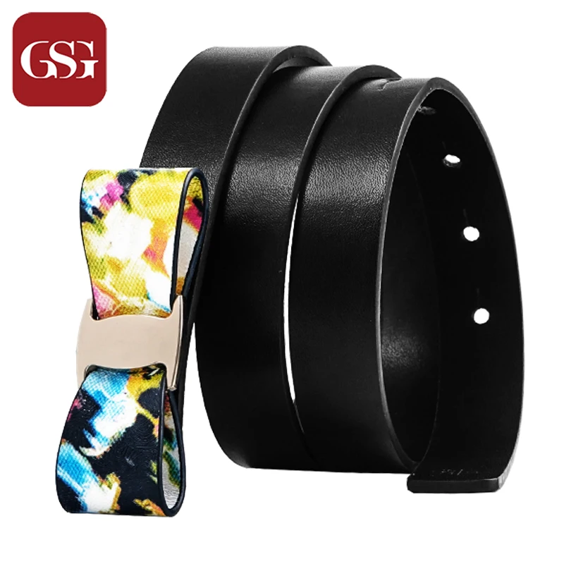 GSG Skinny Leather Belt with Bowknot Decoration for Lady Belts Women Printing Waistband for Skirt Black Thin Waist Belt Female
GSG Skinny Leather Belt with Bowknot Decoration for Lady Belts Women Printing Waistband for Skirt Black Thin Waist Belt Female