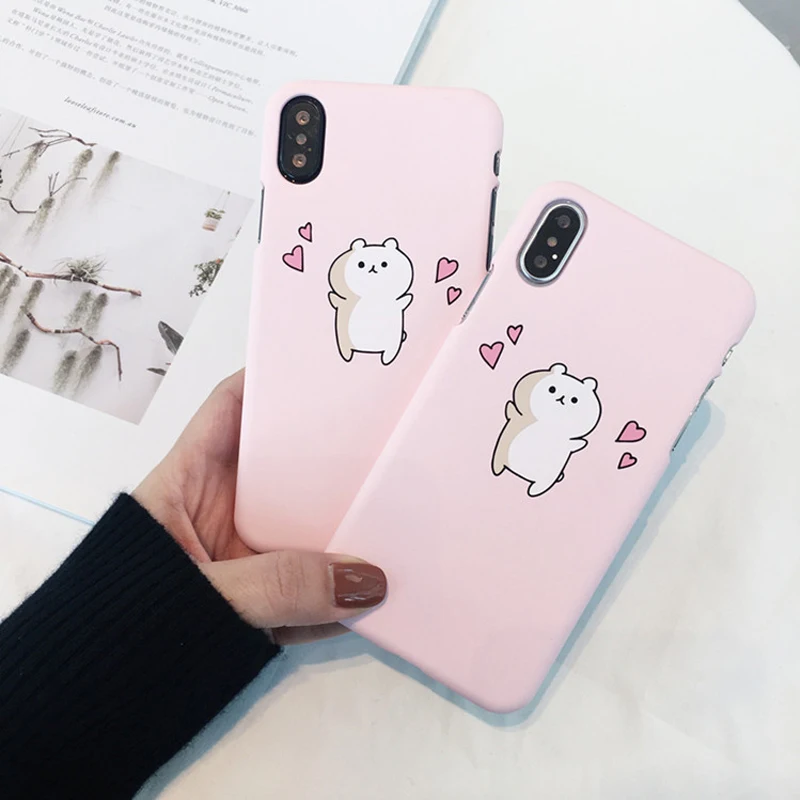 GYKZ Cute Cartoon Bear Hearts Pink Phone Case For iPhone 7 6 6s X 10 8 Plus Hard PC Plastic Back Cover For iPhone 8 Fundas
GYKZ Cute Cartoon Bear Hearts Pink Phone Case For iPhone 7 6 6s X 10 8 Plus Hard PC Plastic Back Cover For iPhone 8 Fundas