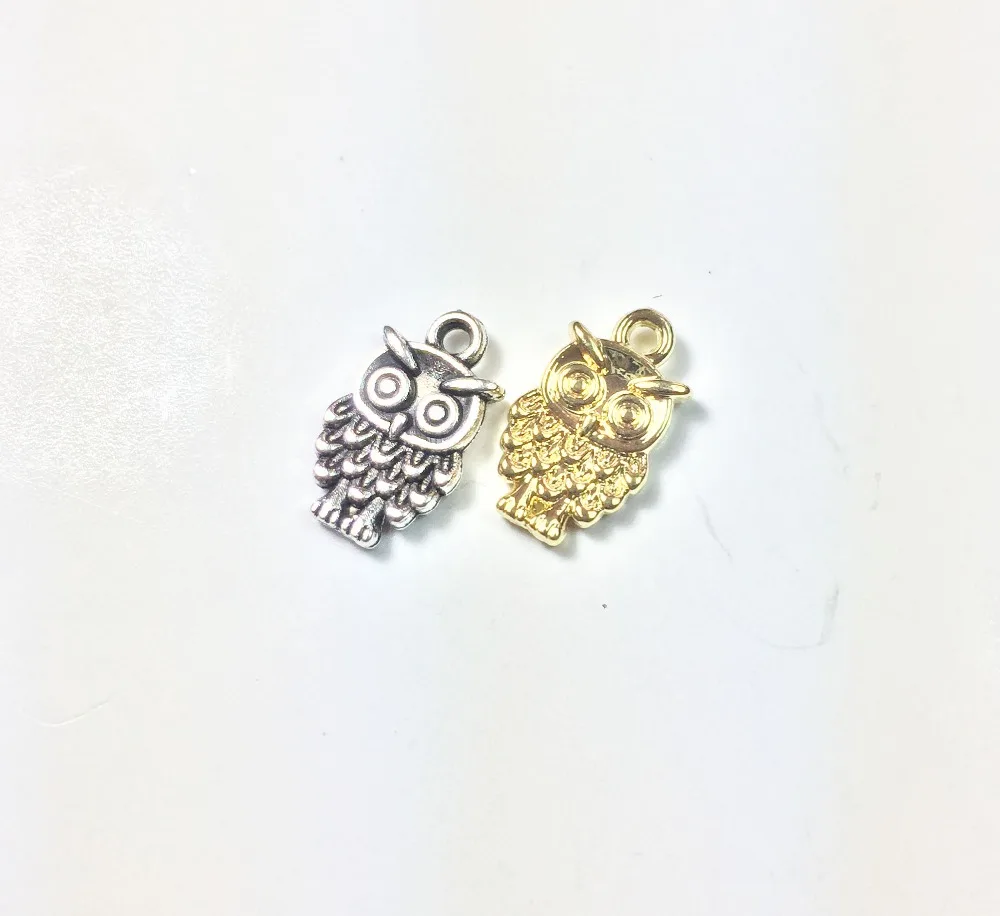 Eruifa 20pcs 10*7mm Mini Owl Zinc alloy charms Wholesales necklace,earring bracelet jewelry DIY handmade 2 colors
Eruifa 20pcs 10*7mm Mini Owl Zinc alloy charms Wholesales necklace,earring bracelet jewelry DIY handmade 2 colors