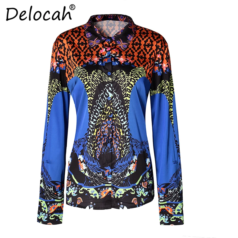 Delocah 3XL plus size Blouses Autumn Women's Long Sleeve Casual Shirt Vintage Printed Fashion Tops female High Quality
Delocah 3XL plus size Blouses Autumn Women's Long Sleeve Casual Shirt Vintage Printed Fashion Tops female High Quality