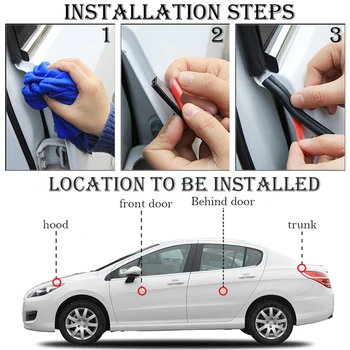 B Type 3M Car Door Seal Trim Filler Adhesive High Density Seal Strip Noise Insulation Car Rubber Seal Car styling Accessories
B Type 3M Car Door Seal Trim Filler Adhesive High Density Seal Strip Noise Insulation Car Rubber Seal Car styling Accessories