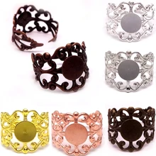 10pcs Antique Bronze Ring Settings Lace Ring Blank Tray Setting Base for 8mm Glass Cabochon DIY Jewelty Making
10pcs Antique Bronze Ring Settings Lace Ring Blank Tray Setting Base for 8mm Glass Cabochon DIY Jewelty Making