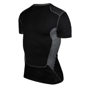 New Men Compression T-shirt Black White Grey T Shirts Bodybuilding Fitness Tactical Under Base Layer Tights Short Sleeve Top
New Men Compression T-shirt Black White Grey T Shirts Bodybuilding Fitness Tactical Under Base Layer Tights Short Sleeve Top