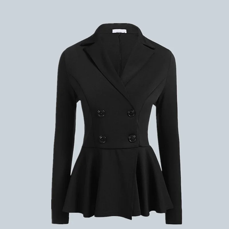 2019 New Office Lady Temperament Double-breasted Small Suit Korean Solid Color Womens Blazers Fashion Mujer Clothing
2019 New Office Lady Temperament Double-breasted Small Suit Korean Solid Color Womens Blazers Fashion Mujer Clothing
