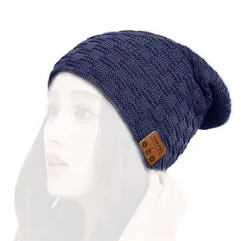 

Washable Winter Men Women Hat Bluetooth Beanie with Wireless Stereo Headphones Mic Hands Free Rechargeable for Mobile Phones