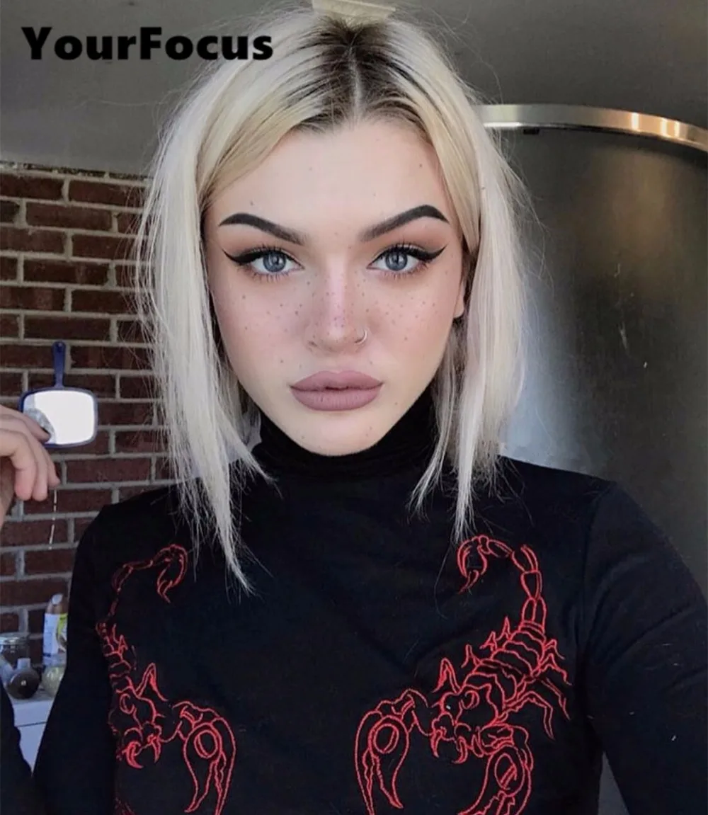 2018 new harajuku punk Chinese style Scorpion embroidery turleneck crop top black and red long sleeve short t shirt women
2018 new harajuku punk Chinese style Scorpion embroidery turleneck crop top black and red long sleeve short t shirt women