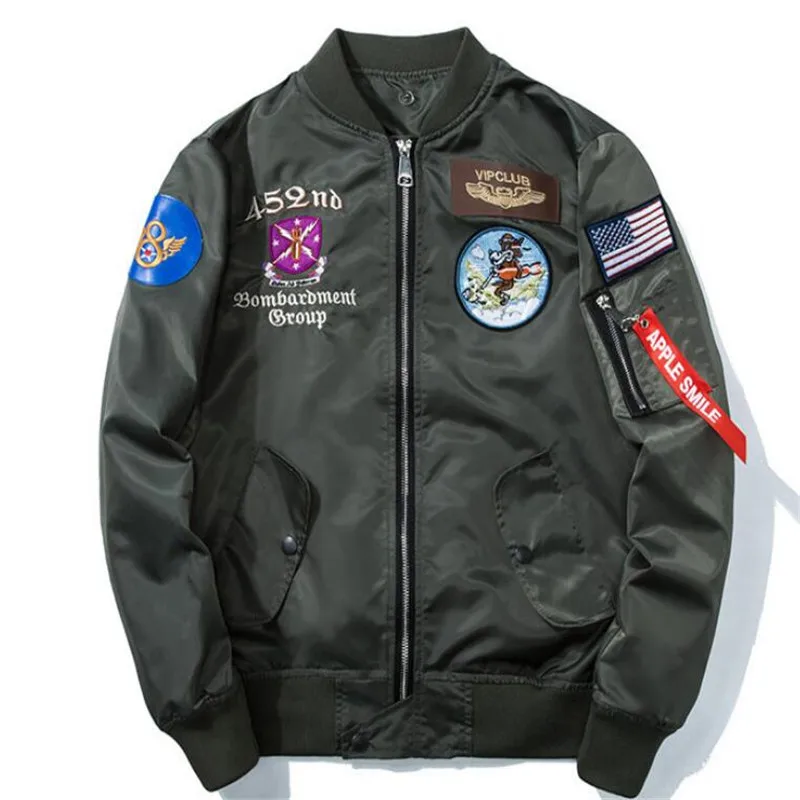 2018 Military Uniforms Jacket Men's Autumn Winter Fashion Design Embroidery Punk Flight Bomber Jackets Coats
2018 Military Uniforms Jacket Men's Autumn Winter Fashion Design Embroidery Punk Flight Bomber Jackets Coats