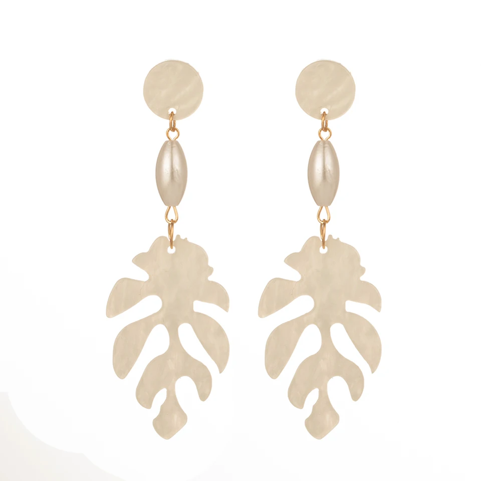 ZA*2019 New Fashion Trend Acrylic Acetate Earrings Exaggerated Design Sense Leaves Earrings For Women INS Jewelry Accessories
ZA*2019 New Fashion Trend Acrylic Acetate Earrings Exaggerated Design Sense Leaves Earrings For Women INS Jewelry Accessories
