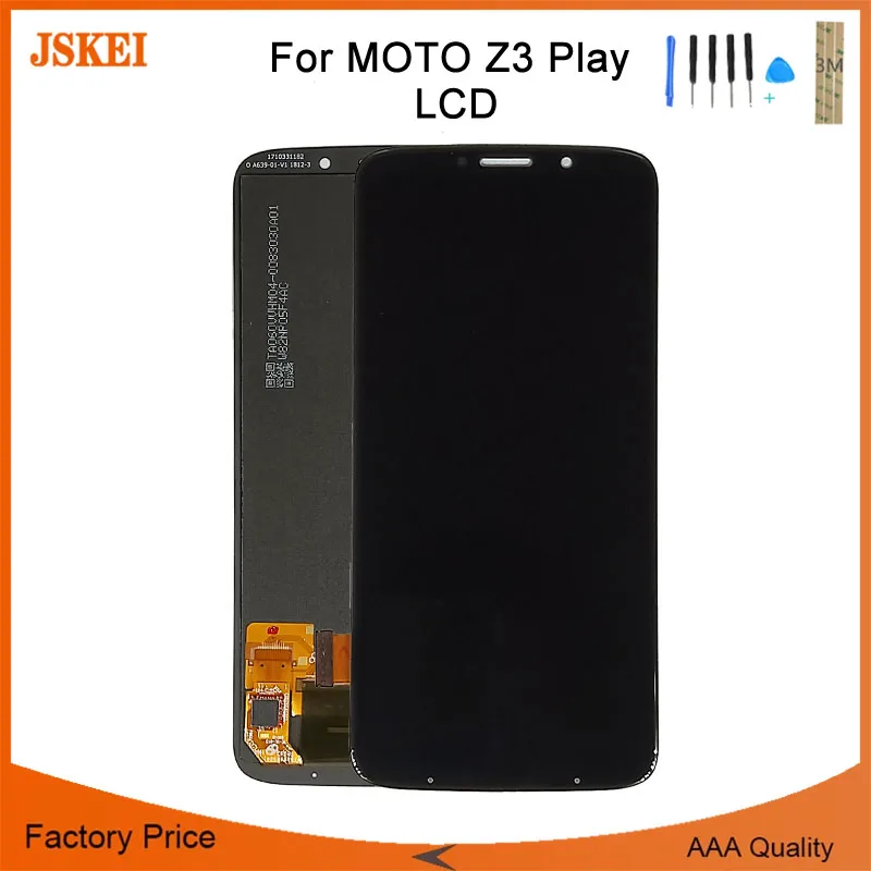 Для Motorola Z3 Play 6 &quot2160x1080 LCD XT1929 XT-1929 ЖК-дисплей кодирующий преобразователь