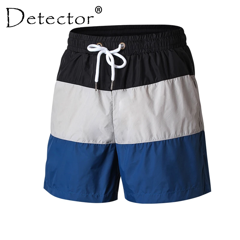 Фото Детектор весна лето мужские шорты для бега с принтом быстросохнущие эластичные