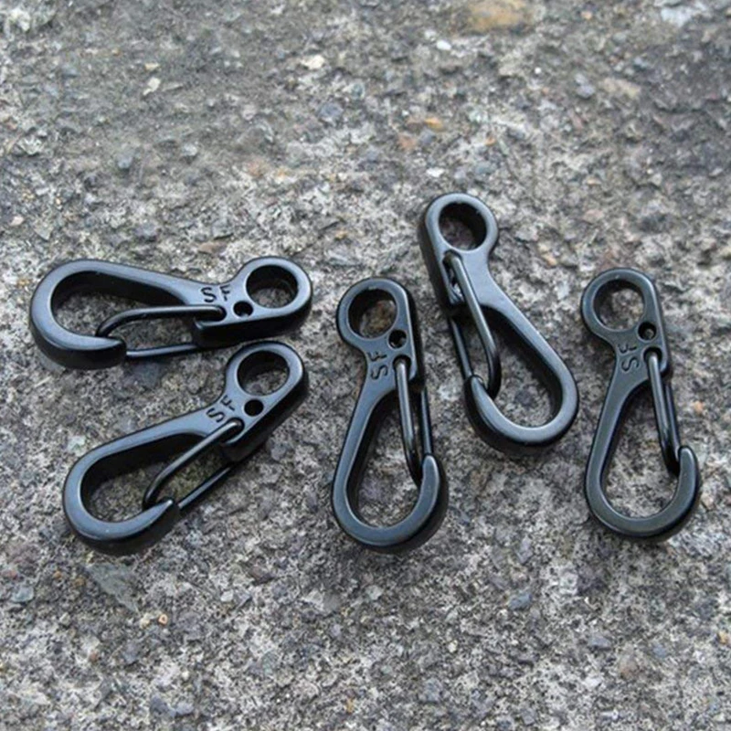 12pcs/Lot Black Mini SF Carabiners Spring Backpack Clasps EDC Keychain Carabiner for Climbing Camping Bottle Hooks Paracord Su
12pcs/Lot Black Mini SF Carabiners Spring Backpack Clasps EDC Keychain Carabiner for Climbing Camping Bottle Hooks Paracord Su