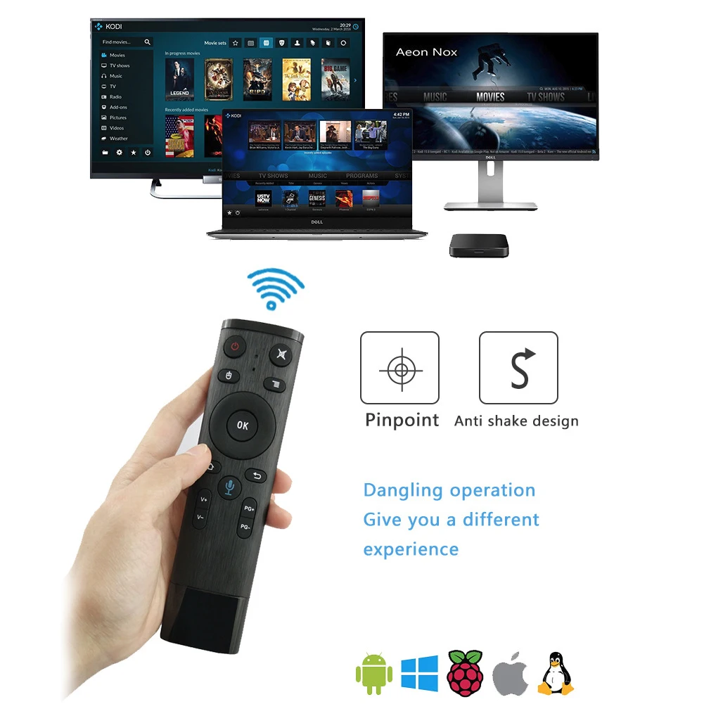 Q5 Voice Control Fly Air Mouse For Gyro Sensing Game 2.4GHz Wireless Microphone Remote Control For Android TV Box PC
Q5 Voice Control Fly Air Mouse For Gyro Sensing Game 2.4GHz Wireless Microphone Remote Control For Android TV Box PC