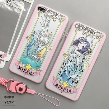 For iphone 8 Clow card Case +Tempered Glass Screen film for iphone X 8plus 6 6S plus 7 7plus transparent Cardcaptor Sakura cover
For iphone 8 Clow card Case +Tempered Glass Screen film for iphone X 8plus 6 6S plus 7 7plus transparent Cardcaptor Sakura cover