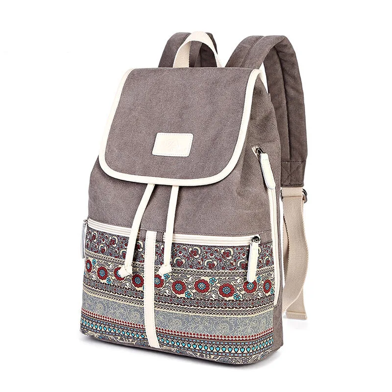 Women's Canvas Backpacks 2019 Design Female Fashion Bookbags Ladies Floral Print Ethnic Drawstring Two Size School Shoulder Bags
Women's Canvas Backpacks 2019 Design Female Fashion Bookbags Ladies Floral Print Ethnic Drawstring Two Size School Shoulder Bags