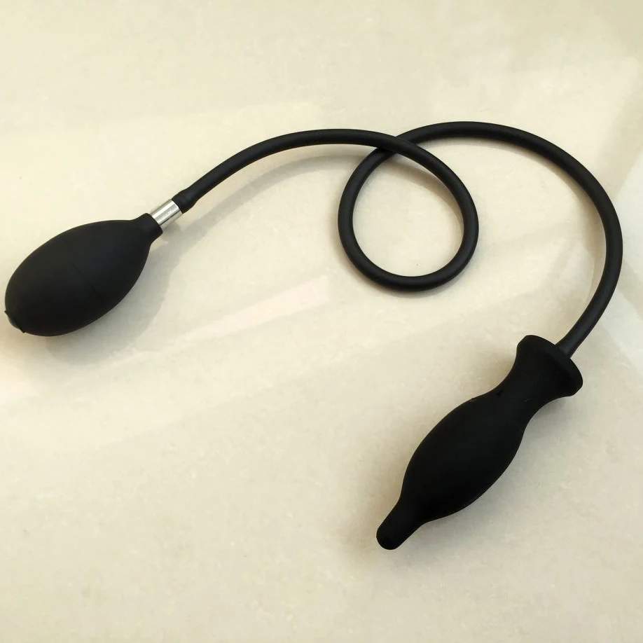 Expandable Inflate Anal Plug Dildo for Men Woman