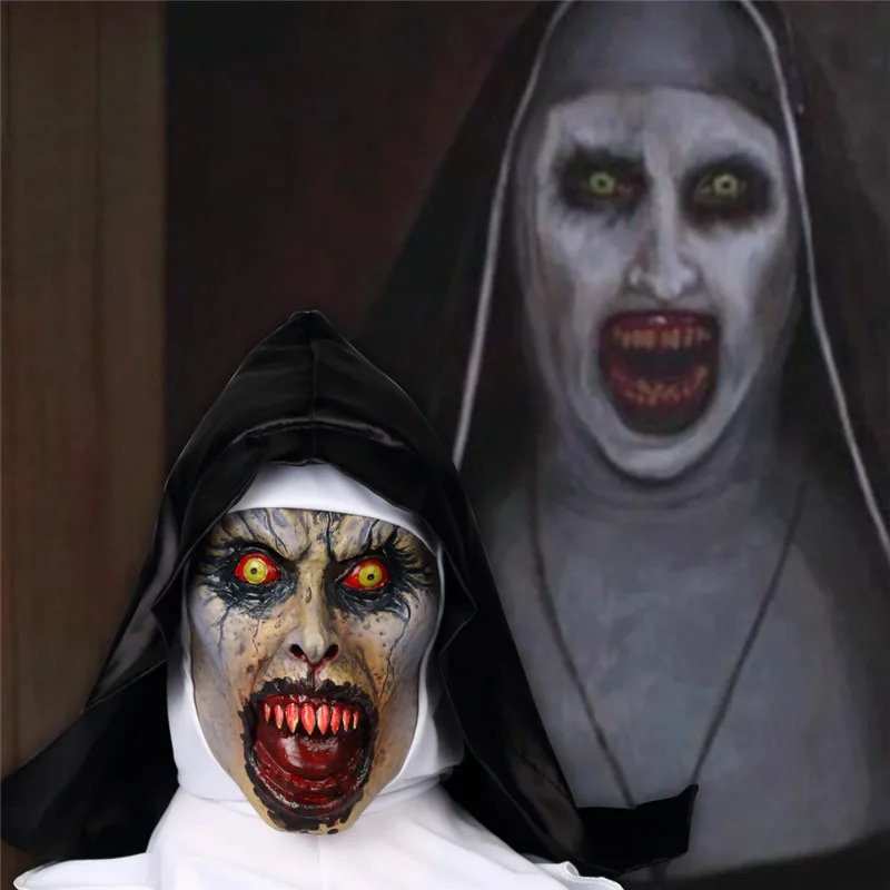 2018 The Nun Horror Mask Cosplay Valak Scary Latex Mask with Headscarf Veil Hood Full Face Mask Halloween Horror Costume Prop
2018 The Nun Horror Mask Cosplay Valak Scary Latex Mask with Headscarf Veil Hood Full Face Mask Halloween Horror Costume Prop