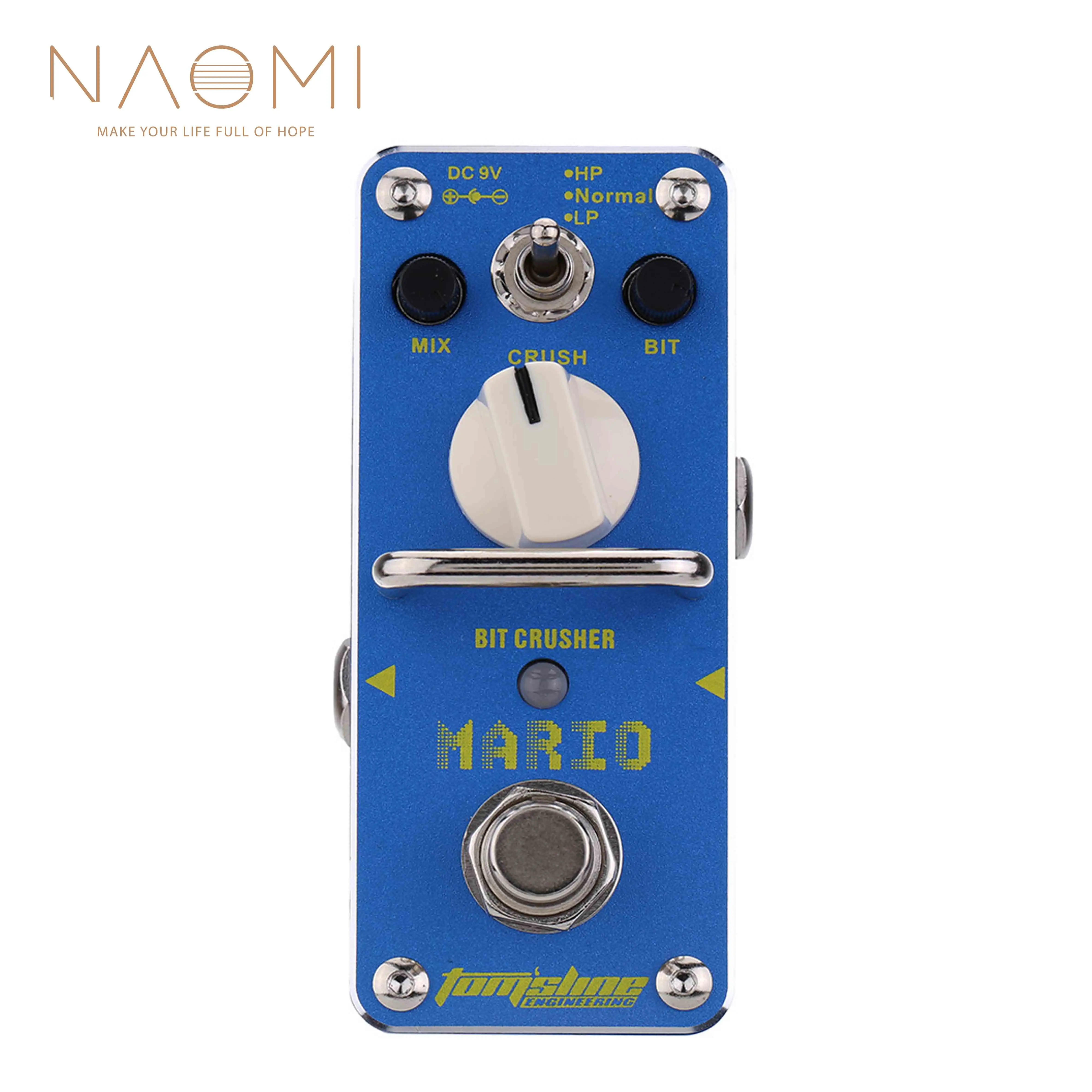 NAOMI Guitar Effect Pedal AROMA AMO-3 Mario Bit Crusher Electric Guitar Effect Pedal Mini Single Effect W/True Bypass For Guitar
NAOMI Guitar Effect Pedal AROMA AMO-3 Mario Bit Crusher Electric Guitar Effect Pedal Mini Single Effect W/True Bypass For Guitar