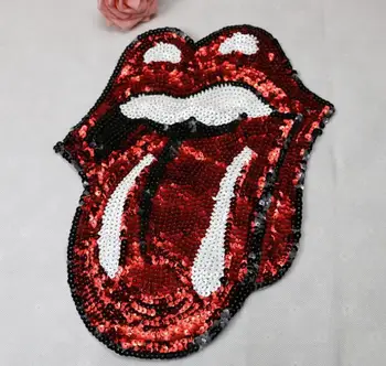 36*28cm Large Red Tongue Sequins Patches Fashion Clothes Applique DIY Clothing Decoration Sew On Sequins Patches for Clothes
36*28cm Large Red Tongue Sequins Patches Fashion Clothes Applique DIY Clothing Decoration Sew On Sequins Patches for Clothes