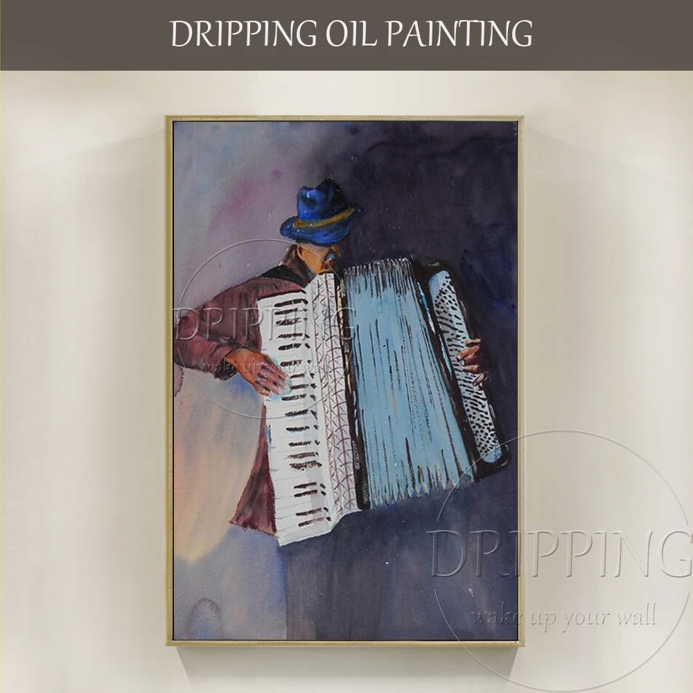 Wall Art Painting Old Artist Playing Accordion Oil Painting for Wall Decoration Hand-painted Canvas Old Accordion Oil Painting
Wall Art Painting Old Artist Playing Accordion Oil Painting for Wall Decoration Hand-painted Canvas Old Accordion Oil Painting