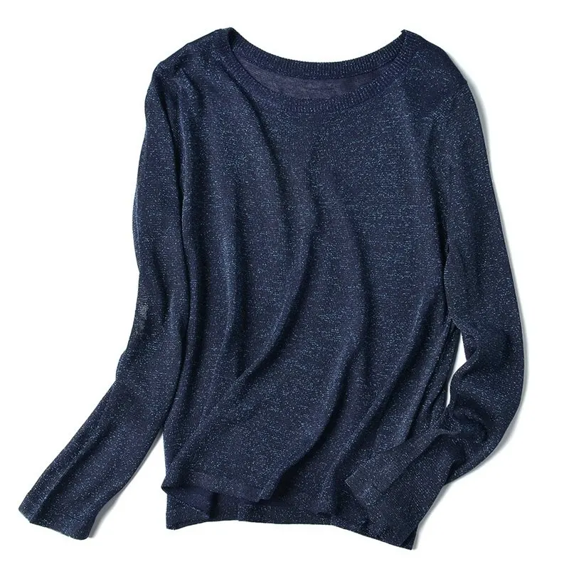 2019 New Spring And Autumn Shinny Lurex Sweater Women's Long Sleeve Pullover Women's Basic Sweater O-neck Knit Top Women's
2019 New Spring And Autumn Shinny Lurex Sweater Women's Long Sleeve Pullover Women's Basic Sweater O-neck Knit Top Women's