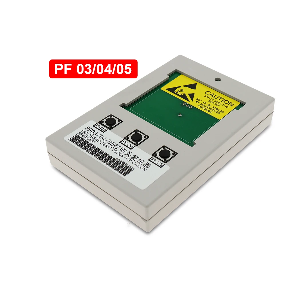 For Canon PF 03/04/05 3 in 1 Resetter Printhead Reset Tools for IPF500 IPF600 IPF650 IPF655 IPF750 IPF760 IPF6300 Print head
For Canon PF 03/04/05 3 in 1 Resetter Printhead Reset Tools for IPF500 IPF600 IPF650 IPF655 IPF750 IPF760 IPF6300 Print head