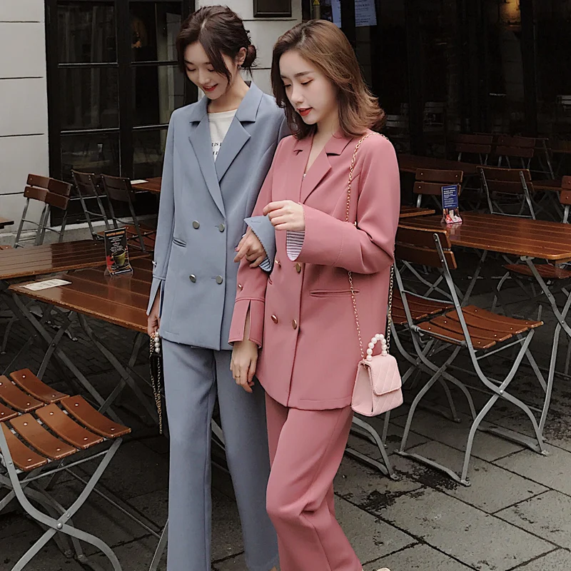 High Quality New Women Clothing Suit Women Suit Solid Color Female Spring New Coat Small Set Casual Two-piece Pants
High Quality New Women Clothing Suit Women Suit Solid Color Female Spring New Coat Small Set Casual Two-piece Pants