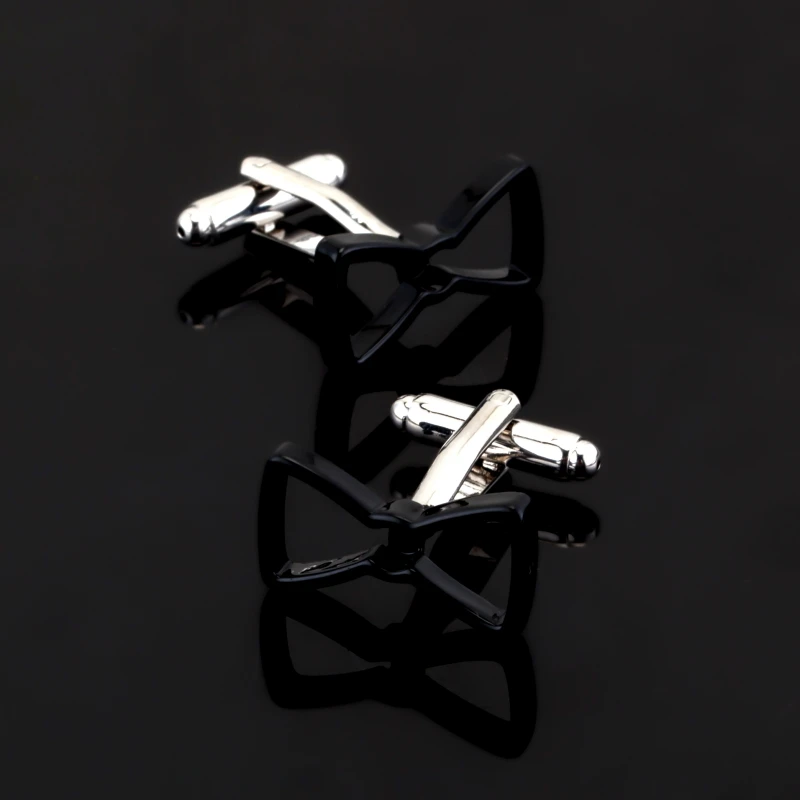 XK485 High quality French shirt black bow Cufflinks men wedding clothing accessories 3 double packaged for sale
XK485 High quality French shirt black bow Cufflinks men wedding clothing accessories 3 double packaged for sale