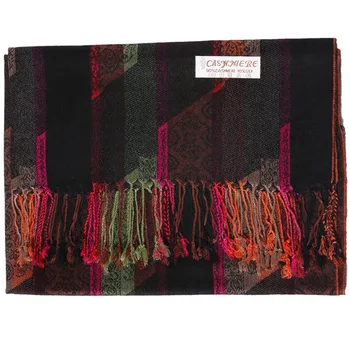 Pashmina Silk Shawl Paisley Stripes Scarf Wrap Hijab Stole Autumn Spring Winter Soft Long Gift Cashmere Warm Top Quality Black
Pashmina Silk Shawl Paisley Stripes Scarf Wrap Hijab Stole Autumn Spring Winter Soft Long Gift Cashmere Warm Top Quality Black