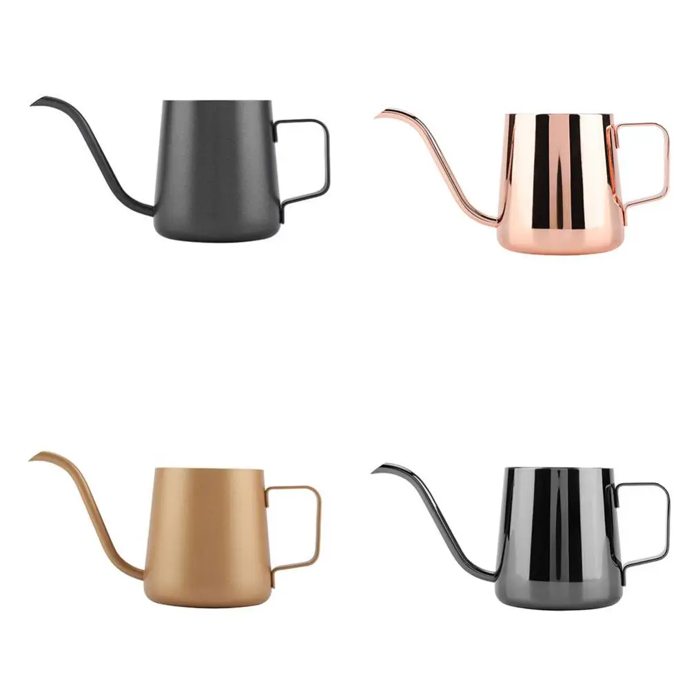 350 ml Stainless Steel Coffee Pot Gooseneck Pour Over Drip Coffee Long Mouth kettle Teapot Coffee Maker
350 ml Stainless Steel Coffee Pot Gooseneck Pour Over Drip Coffee Long Mouth kettle Teapot Coffee Maker