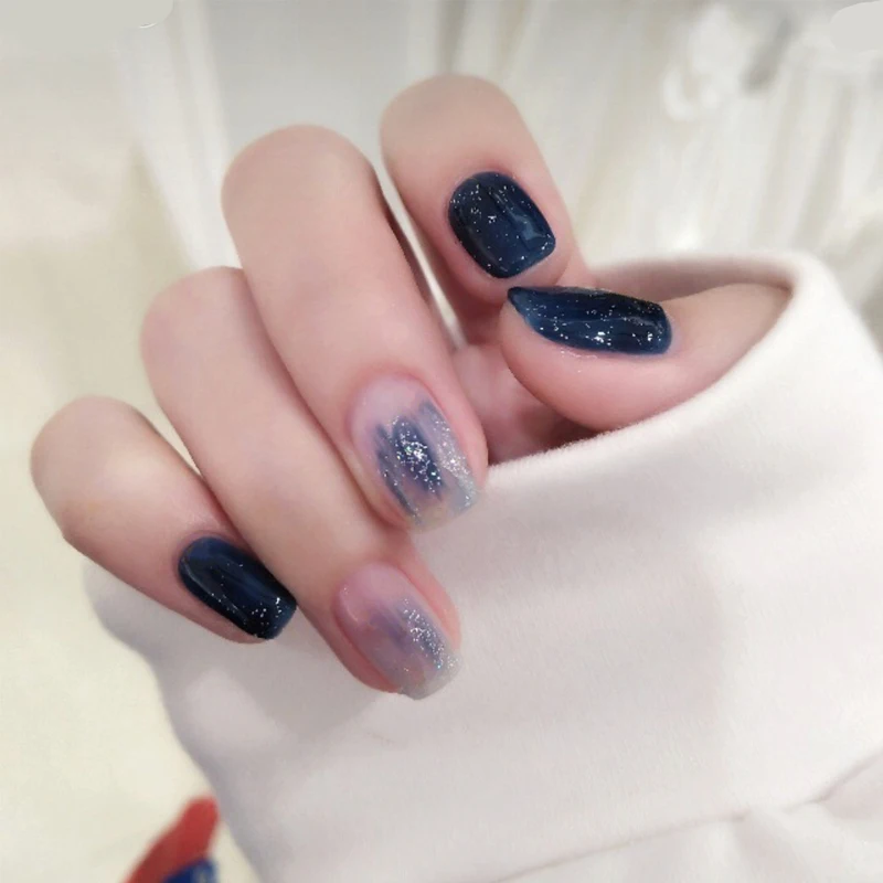 Ins Trend Starry Sky Theme Glitter Dark Black Pure Color 3d Fake Nails Bride Full Nail Tips Cute False Nails
Ins Trend Starry Sky Theme Glitter Dark Black Pure Color 3d Fake Nails Bride Full Nail Tips Cute False Nails