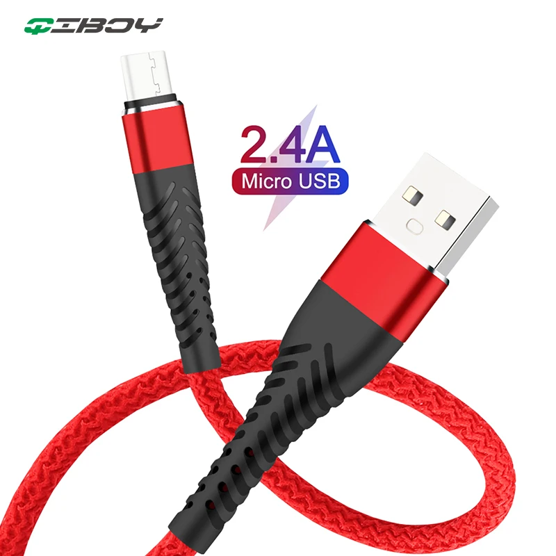 Micro USB Cable 2.4A Fast Charging Mobile Phone Charger Cord Data Sync For Samsung Huawei Xiaomi Android Microusb Phone Chargeur
Micro USB Cable 2.4A Fast Charging Mobile Phone Charger Cord Data Sync For Samsung Huawei Xiaomi Android Microusb Phone Chargeur