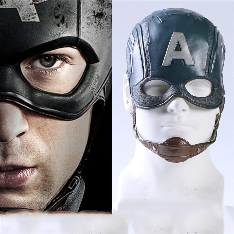 Avengers: Endgame Captain America Steven Rogers Cosplay Mask Latex Hat Helmet Headwear Mask Superhero Mask Prop Bars Prop
Avengers: Endgame Captain America Steven Rogers Cosplay Mask Latex Hat Helmet Headwear Mask Superhero Mask Prop Bars Prop