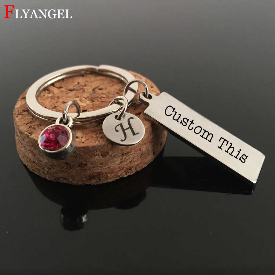 Custom Keyring Choose A-Z Initial Letter 12 Birthstone Crystal Engrave Name,Date,Sentence,Words, Couples Men Women Keychain Gift
Custom Keyring Choose A-Z Initial Letter 12 Birthstone Crystal Engrave Name,Date,Sentence,Words, Couples Men Women Keychain Gift