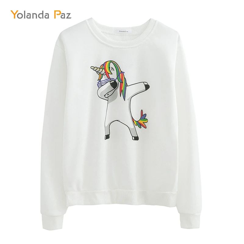 Yolanda Paz 2019 New Women Sweatshirts Fashion unicorn printing white long sleeve o-neck hoodies sweatshirt women autumn tops
Yolanda Paz 2019 New Women Sweatshirts Fashion unicorn printing white long sleeve o-neck hoodies sweatshirt women autumn tops