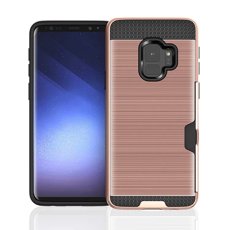 for Samsung Galaxy S9 Case Luxury Soft Hybrid Shield Armor Card Slot Brushed Texture Protective Back Cover 5.8 inch Phone Shell
for Samsung Galaxy S9 Case Luxury Soft Hybrid Shield Armor Card Slot Brushed Texture Protective Back Cover 5.8 inch Phone Shell
