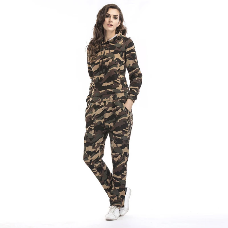 Winter Camouflage Fashion Women Casual Cotton Plus Velvet Hoodie Sweatshirt Trousers Sport Running Suits Top Pant Two pieces Set
Winter Camouflage Fashion Women Casual Cotton Plus Velvet Hoodie Sweatshirt Trousers Sport Running Suits Top Pant Two pieces Set