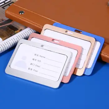 Aluminum Name Card Badge Holder Alloy Staff Business Work ID Badge Holder Bank Credit Card Bus Card Case Holders Office School
Aluminum Name Card Badge Holder Alloy Staff Business Work ID Badge Holder Bank Credit Card Bus Card Case Holders Office School