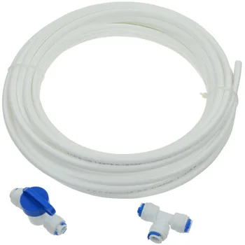 Refrigerator Ice/Coffee Maker Kit for RO Water Filter System Purified Water Dispenser Connector 6m Tubing with 1/4" Fittings
Refrigerator Ice/Coffee Maker Kit for RO Water Filter System Purified Water Dispenser Connector 6m Tubing with 1/4" Fittings