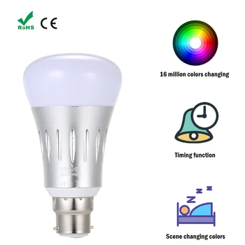 Smart LED Bulb E27/E26/B22 Intelligent Light Night Light Dimmable Brightness Wireless Multicolored Party Disco Decoration Lamp
Smart LED Bulb E27/E26/B22 Intelligent Light Night Light Dimmable Brightness Wireless Multicolored Party Disco Decoration Lamp