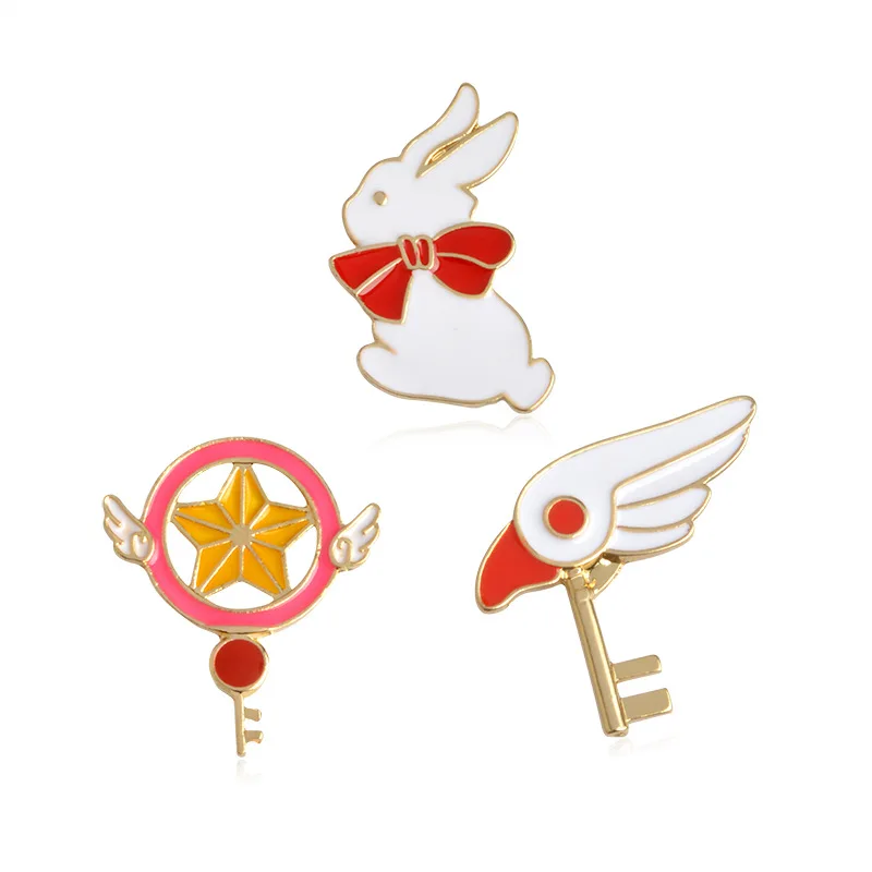 New hot Fashion lovely girl brooch Japanese cartoon design star bird head crest rabbit brooch Factory wholesale sales
New hot Fashion lovely girl brooch Japanese cartoon design star bird head crest rabbit brooch Factory wholesale sales