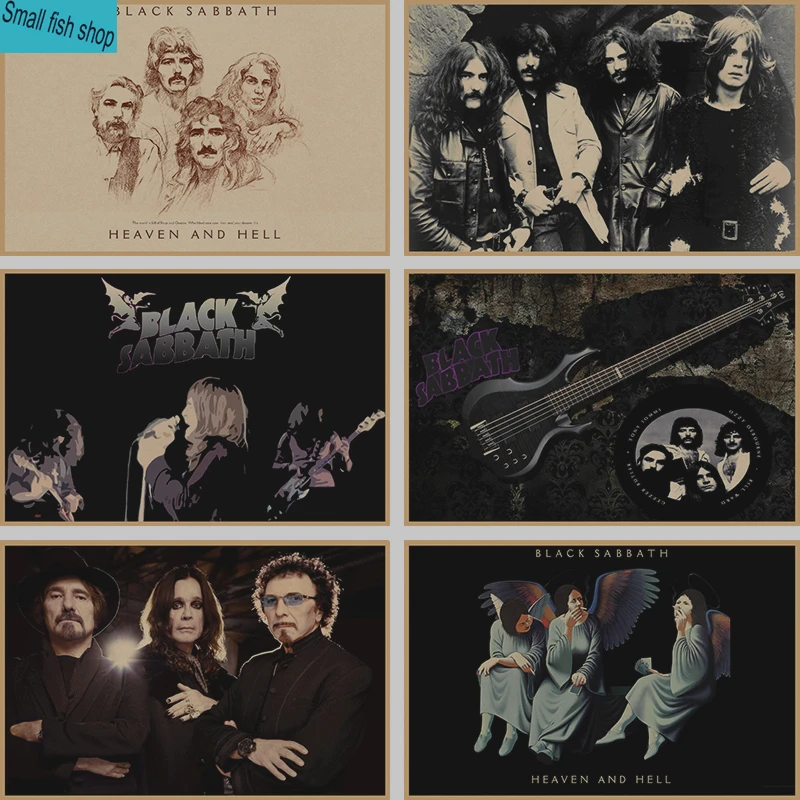 Black Sabbath Home Furnishing decoration Kraft acid rock music Poster Drawing core Wall stickers
Black Sabbath Home Furnishing decoration Kraft acid rock music Poster Drawing core Wall stickers