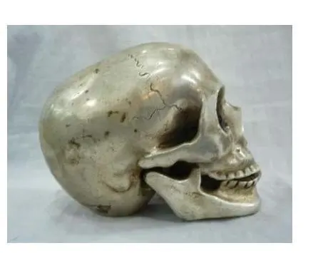 Tibet Copper Skull Statue (A0314)