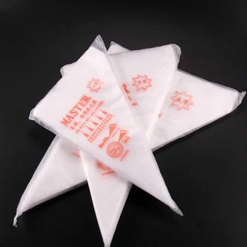 

100pcs Disposable Pastry Bags S/M/L Size Piping Bag Confectionery Bags For Cream Fondant Cake Decorating Tools Bakeware