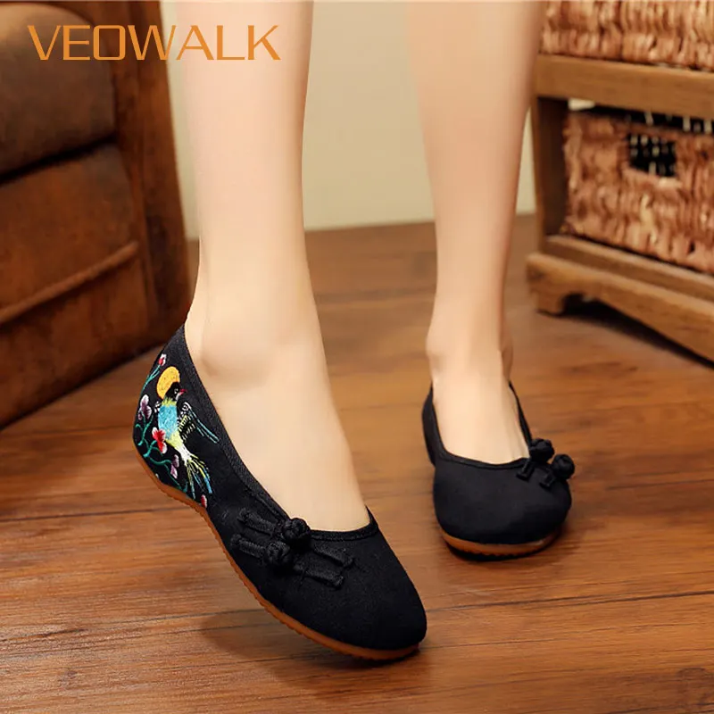 Veowalk Bird Embroidery Women Soft Canvas Ballet Flats Minimalist Ladies Comfort Cotton Ballerina Shoes Baleriny Woman Shoes
Veowalk Bird Embroidery Women Soft Canvas Ballet Flats Minimalist Ladies Comfort Cotton Ballerina Shoes Baleriny Woman Shoes