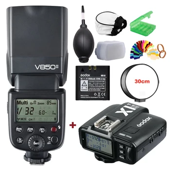 Godox V850II 2.4G GN60 Wireless X System Li-ion Battery Speedlite Flash Light+X1T-N Trigger Transmitter for Nikon +Gift Kit
Godox V850II 2.4G GN60 Wireless X System Li-ion Battery Speedlite Flash Light+X1T-N Trigger Transmitter for Nikon +Gift Kit