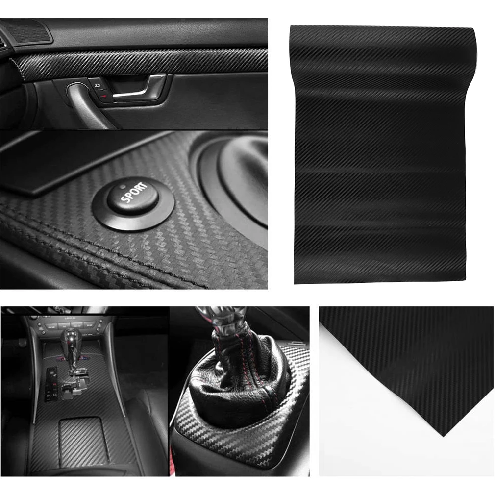 127*30 cm Waterproof DIY Motorcycle Sticker Car Styling 3D Car Carbon Fiber Vinyl Wrap Roll Film Car Accessories Decal Film
127*30 cm Waterproof DIY Motorcycle Sticker Car Styling 3D Car Carbon Fiber Vinyl Wrap Roll Film Car Accessories Decal Film