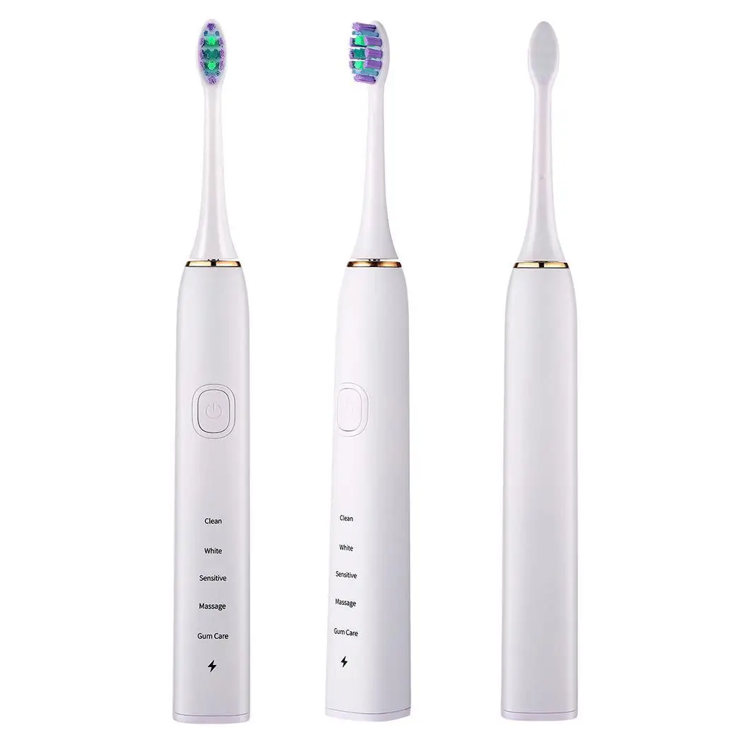 Electric Sonic Toothbrush Smart Time 5 Brushing Modes DV 5V Appliances 3W IPX7 Waterproof 750mAh Oral Care
Electric Sonic Toothbrush Smart Time 5 Brushing Modes DV 5V Appliances 3W IPX7 Waterproof 750mAh Oral Care